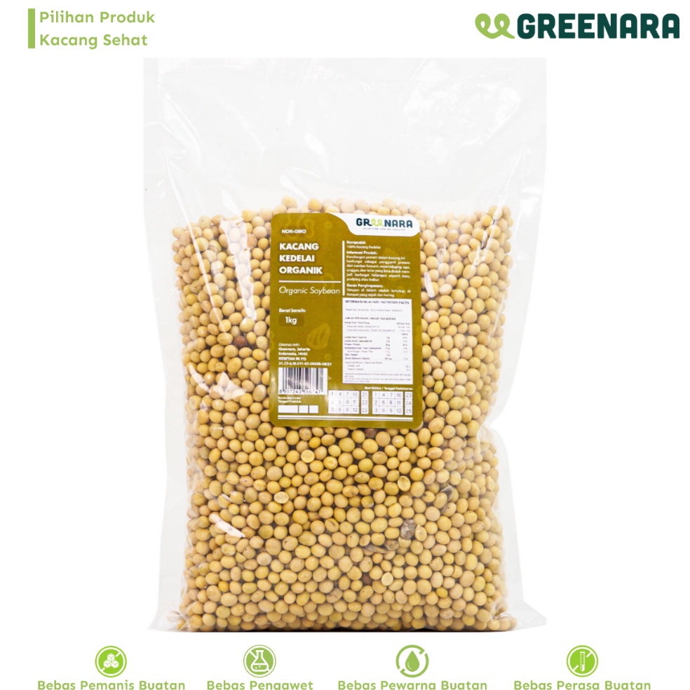 

HEMAT PROMO Greenara Kacang Kedelai 1Kg Organic Soy Bean