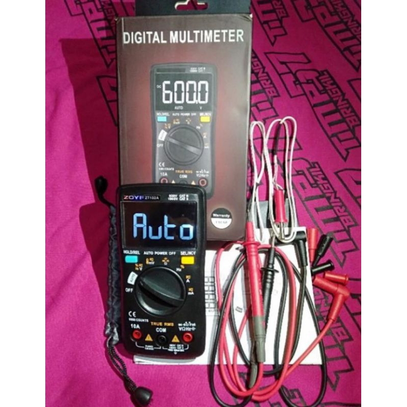Multimeter Auto Zoyi Upgrade ZT 102A Multitester NVC Original