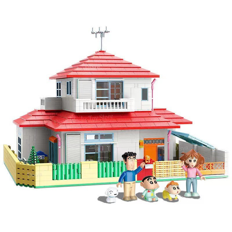 LEGO Rumah Shinchan Bricks Merk Keeppley Ori ORIGINAL Asli Mainan Anak Dewasa Balok Susun Family Hou