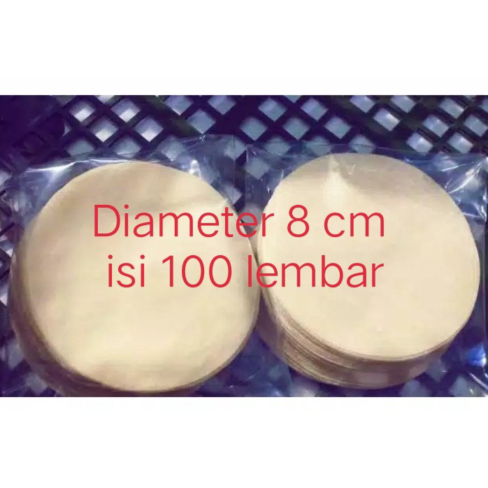 

SUPER DISKON Kulit dimsum1 lembarpack ukuran 8 cm