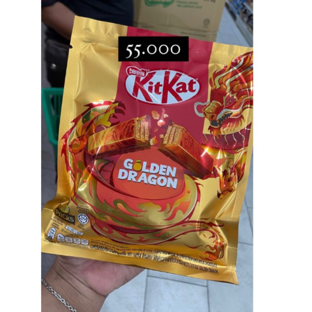 

Kitkat Golden Dragon versi packing pouch (plastik)