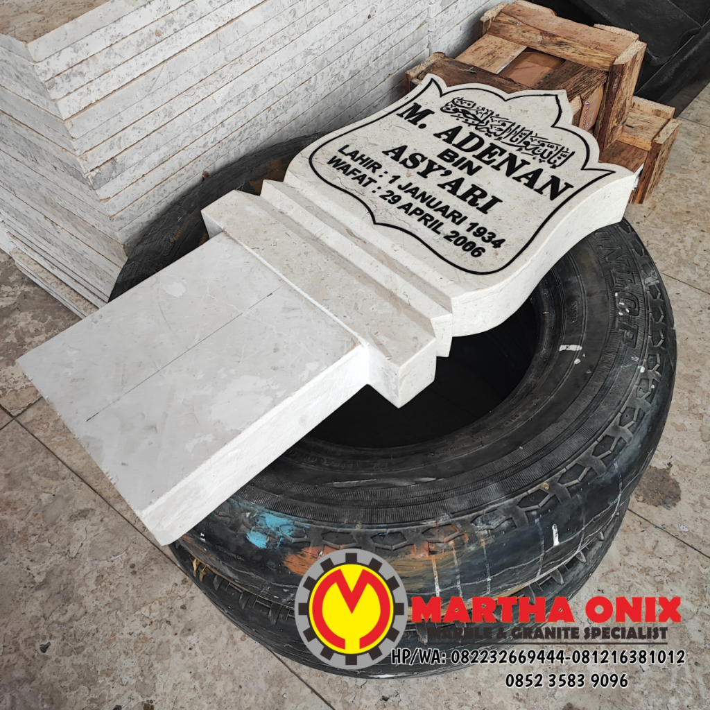 Batu Nisan Tancap Marmer & Maesan Patok Makam Marmer