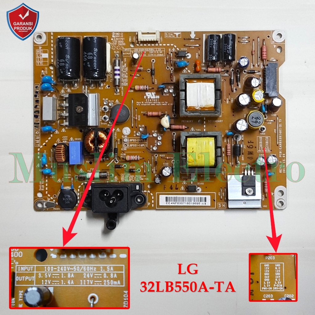 PSU LED TV LG 32LB550A-TA 32LB550A 32LB550