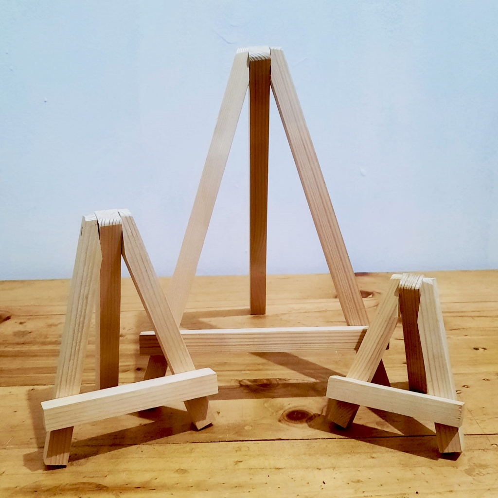 

Stand Kayu Mini Easel Mini Kayu Holder Foto Kayu Untuk Hiasan Wooden Tripod Stand Canvas Standing Penyangga Sandaran