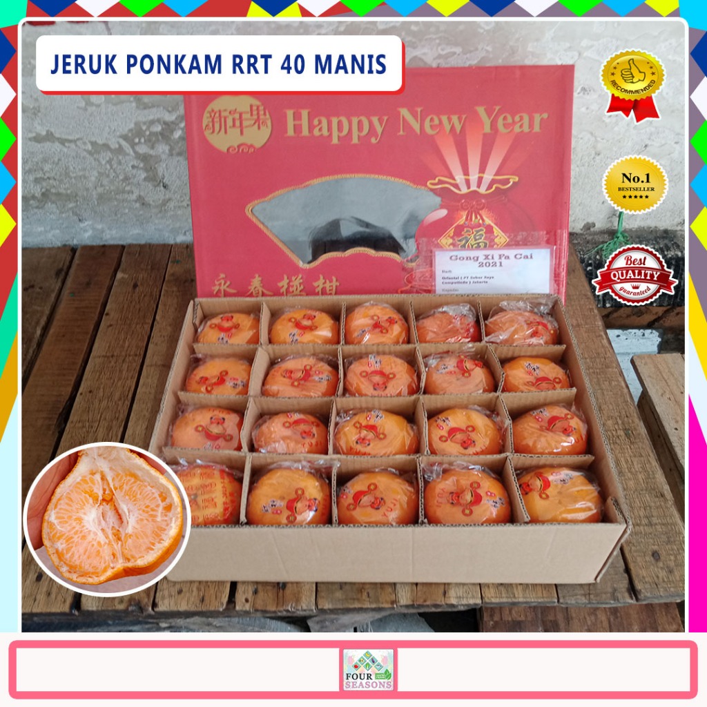 

JERUK IMLEK TERLARISSS PONKAM MANDARIN ISI 40 BIJI MANIS HAMPERS CANTIK