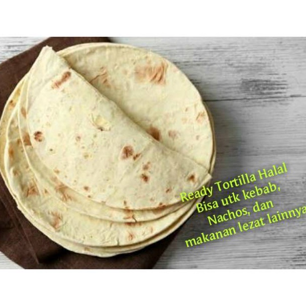 

FLASH SALE Tortilla 2cm isi 1 lembar tortila kulit kebab bungkus kebab bahan kebab halal daging kebab tacos nachos roti canai maryam libanes