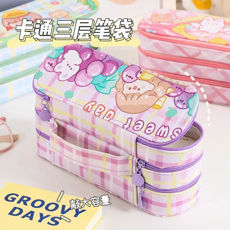 

KOTAK PENSIL SLETING IMPORT KOREA / GRID WATERPROOF PENCIL CASE / TEPAK PENSIL AESTHETIC TAHAN AIR / PREMIUM TEMPAT ALAT TULIS MURAH BAHAN KAIN LEMBUT / MINIMALIS KOREAN STYLE STATIONERY / TEMPAT PENSIL MOTIF PLAID / KOMPARTMENT / COLORFUL MAKE UP POUCH