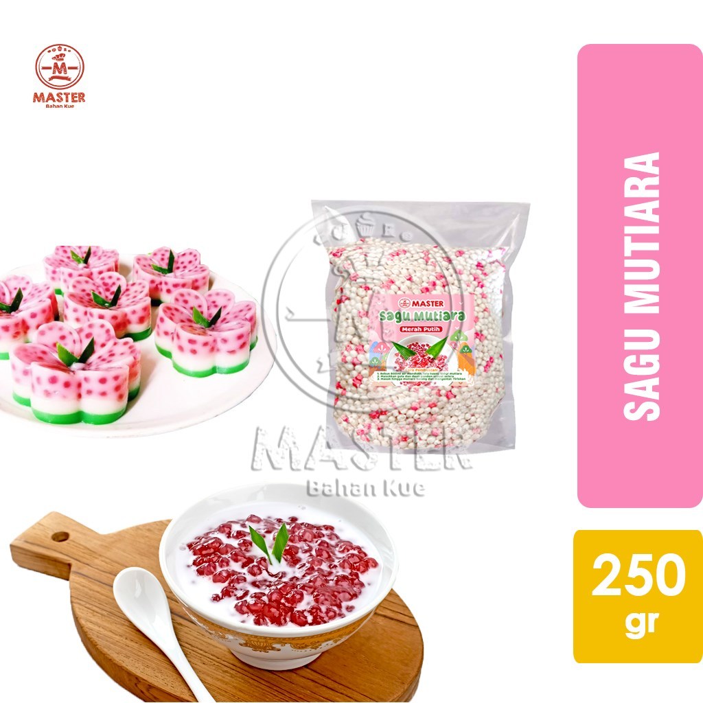 

Sagu Mutiara Merah Putih / Sago Pearl [250 gr]