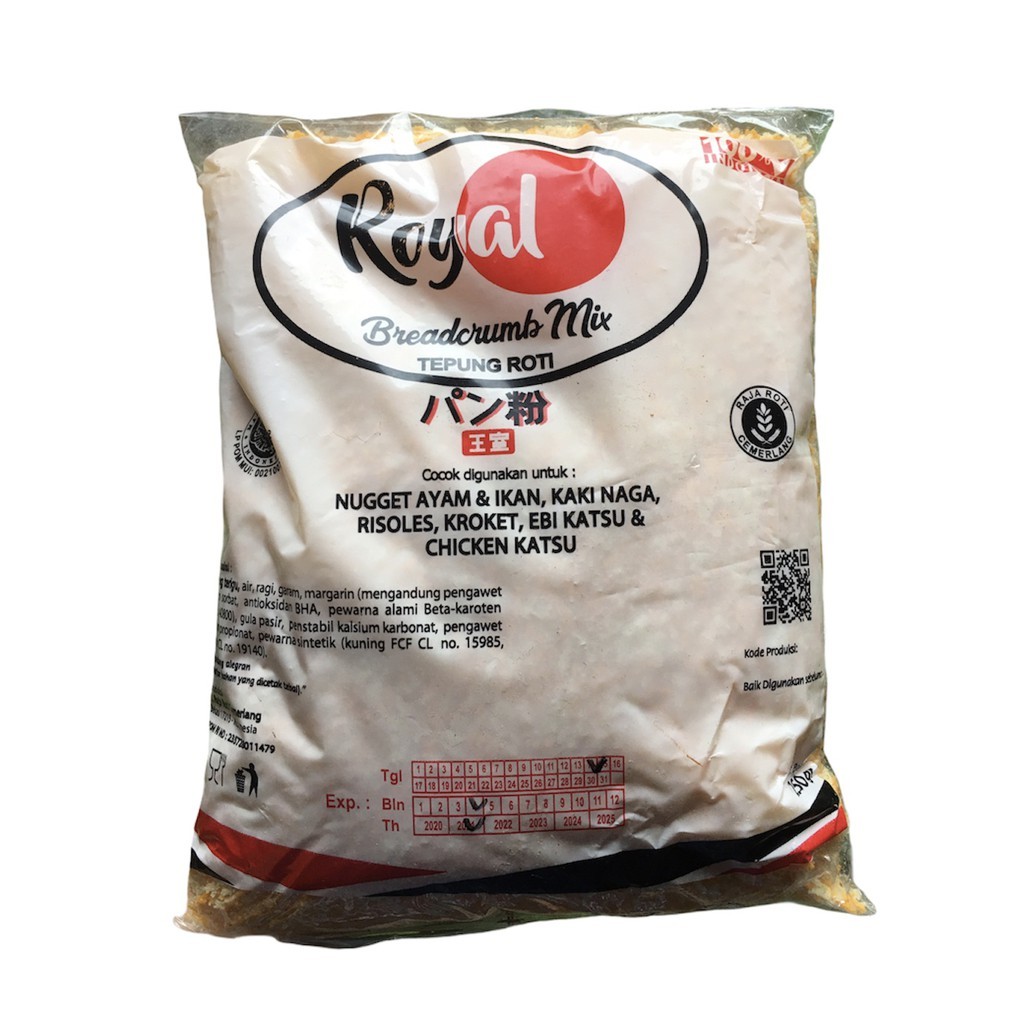 

Tepung Roti/ Tepung Panir/ Bread Crumb Mix Merk Royal Kemasan 250gr