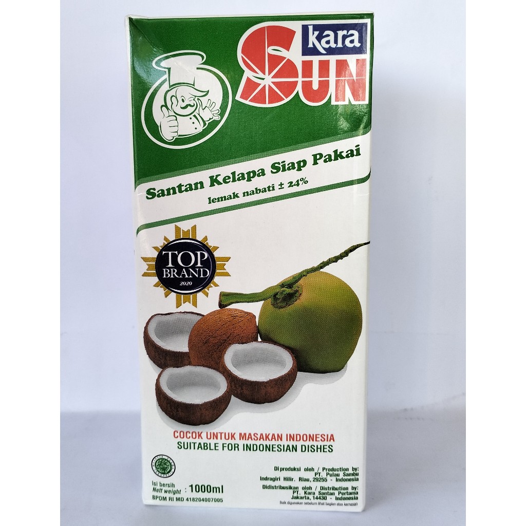 

Sun Kara Santan Kelapa Siap Pakai 1000 ml Termurah