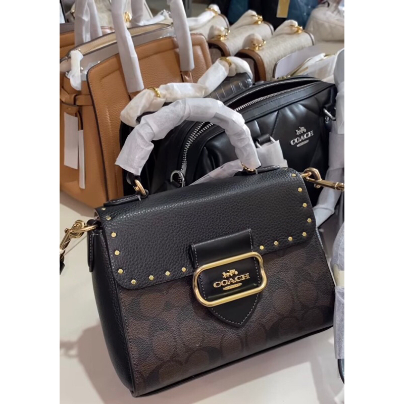 Tas Coach Morgan Top Handel Brown Black