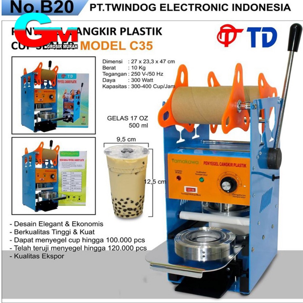 Cup Sealer Mesin Press Gelas TD / Mesin Press Cup Es