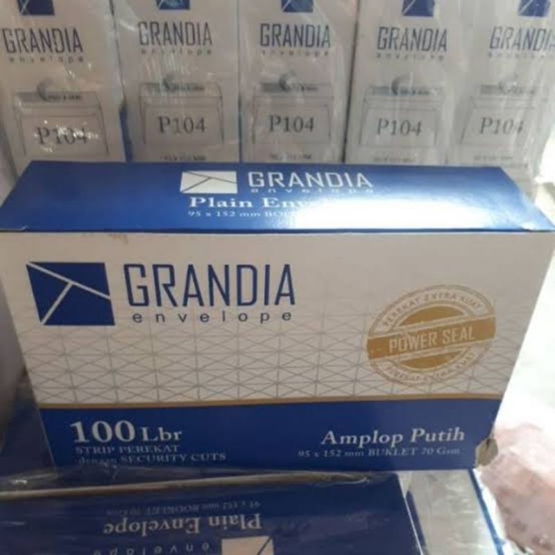 

Amplop Polos 95x152 mm Grandia Isi 100 Lembar Per Pak