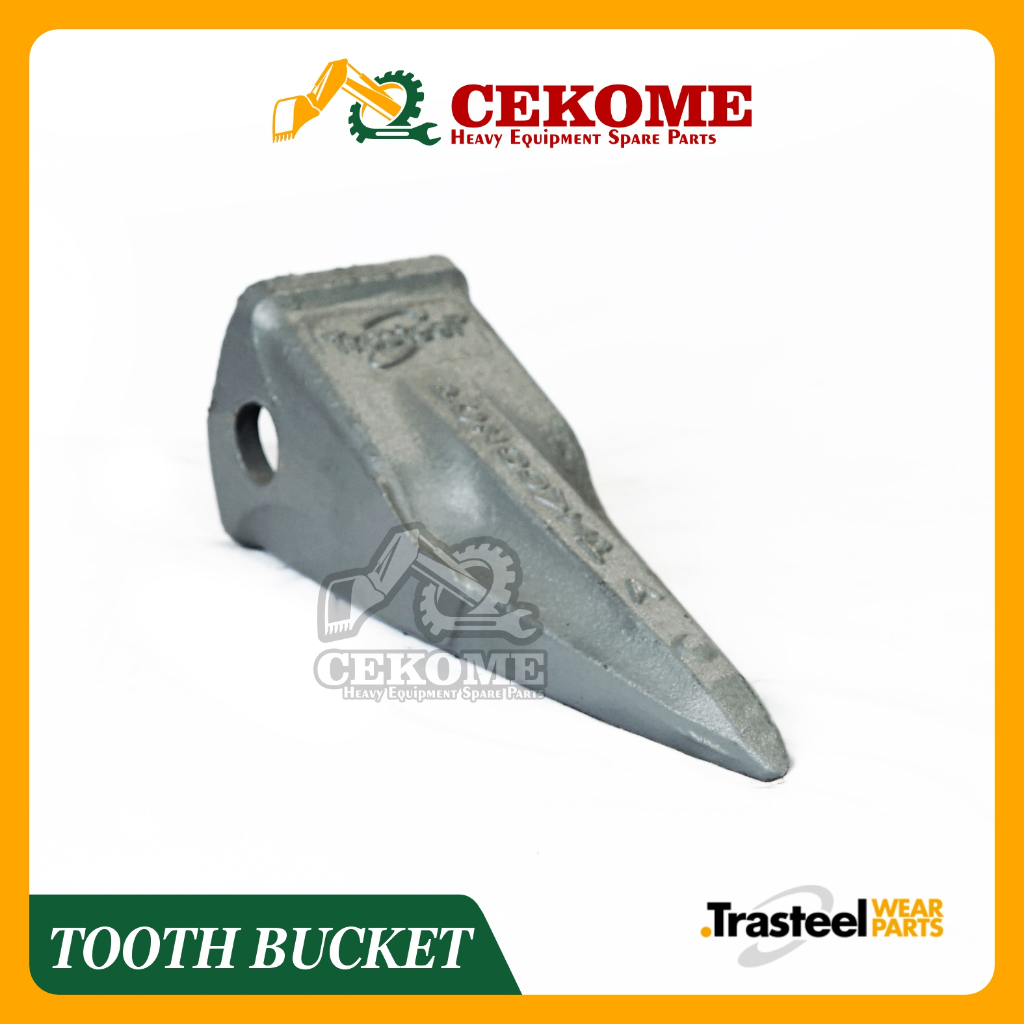 Kuku Bucket Excavator Komatsu PC200 Trasteel Tiger Tooth Bucket Tipe Lancip