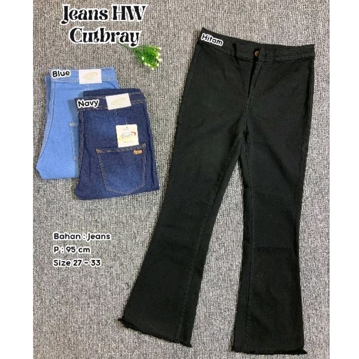 CELANA JEANS HW CUTBRAY RAWIS