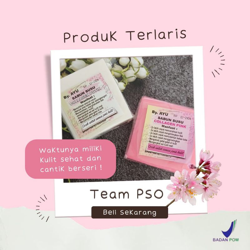 SABUN SUSU COLLAGEN VIRAL 27 gr / SABUN SUSU COLLAGEN PUTIH / SABUN SUSU COLLAGEN PINK