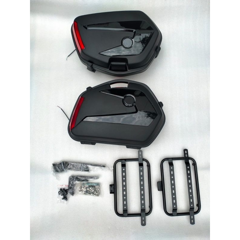 box universal box samping motor universal Suzuki Kawasaki Harley Benelli