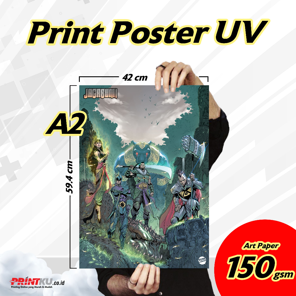 

Print UV Poster Art Paper A2 150 Gsm