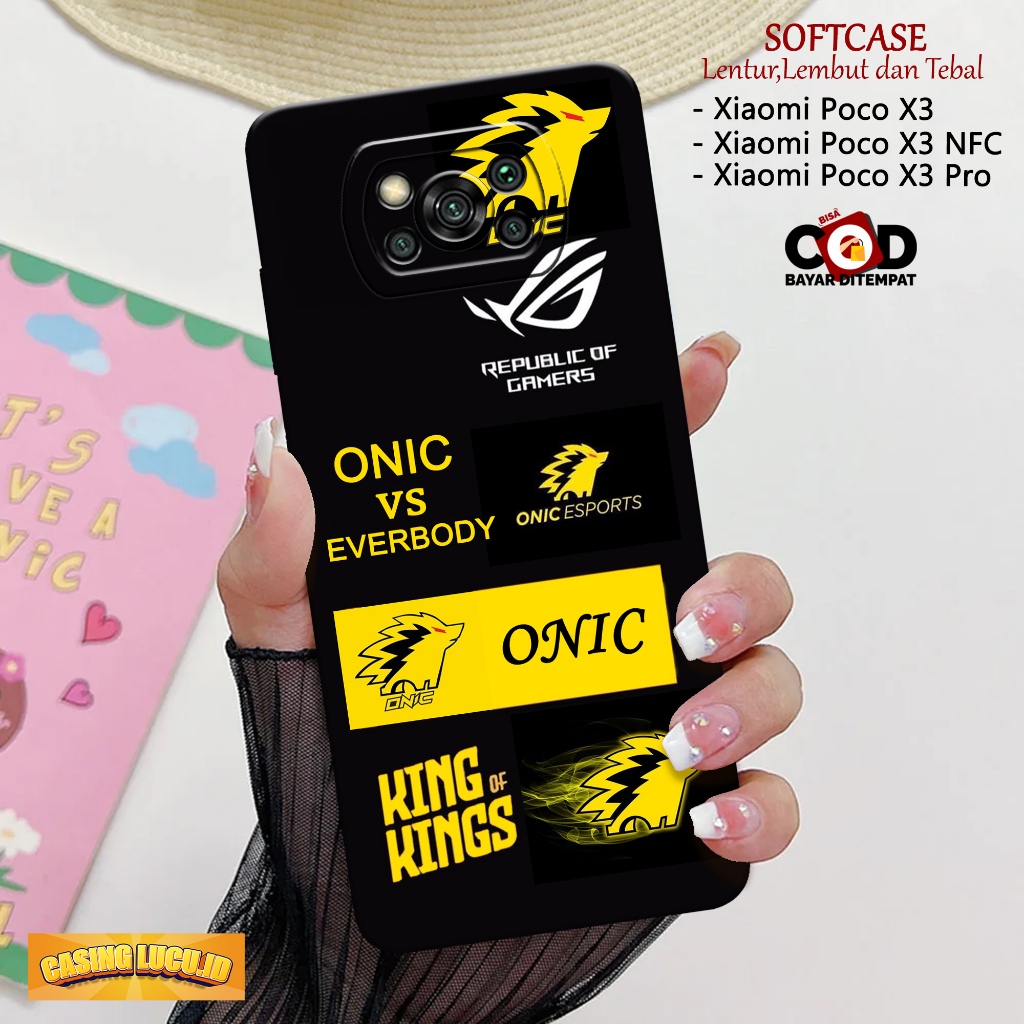 Casing Hp Xiaomi Poco X3 / X3 NFC / X3 Pro - Motif Case GAMING - Case Xiaomi Poco X3 / X3 NFC / X3 P