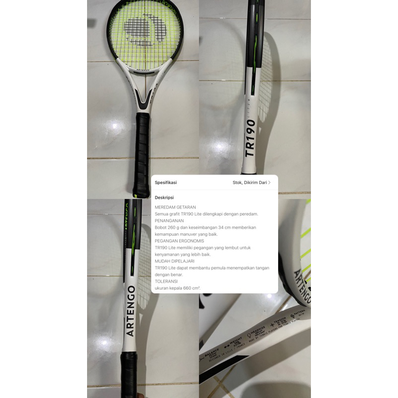 Raket tenis decathlon artengo