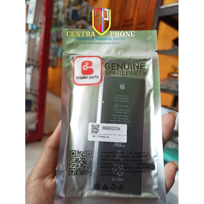 BATRE BATREI BATERAI IPHONE 6S BRADERPARTS
