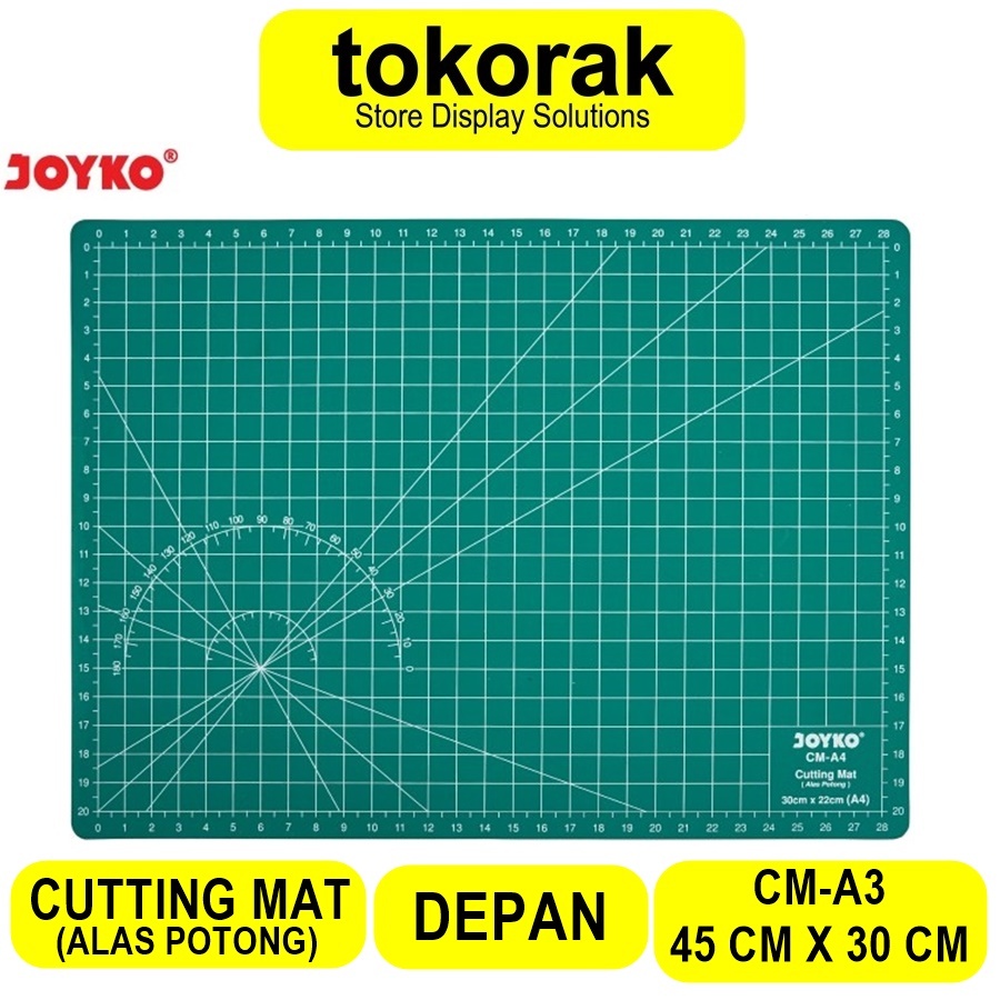 

CUTTING MAT KERTAS ALAS POTONG A3 JOYKO 45 X 30 CM 2 SISI PAD BOARD
