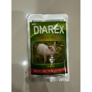 DIAREX BABI 30 G OBAT ANTI DIARE DAN MENCRET UNTUK BABI