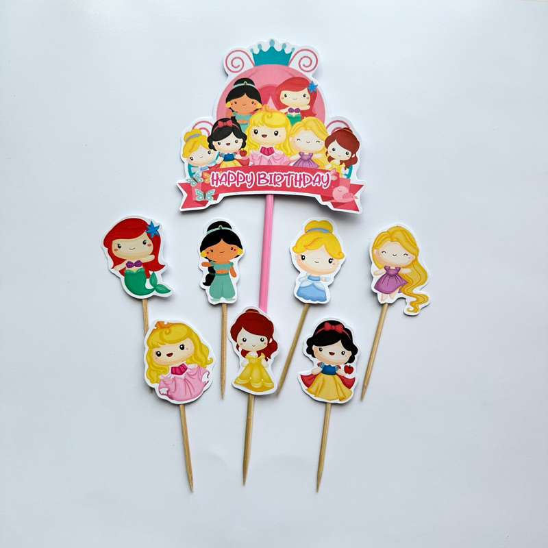 TOPPER PRINCESS (LA-001) / CAKE TOPPER PRINCESS / CAKE TOPPER / TOPPER KUE / TOPPER KUE PRINCESS / C
