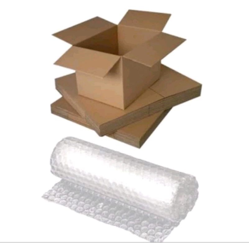 

Tambahan Packing Bubble dan Kardus Safety