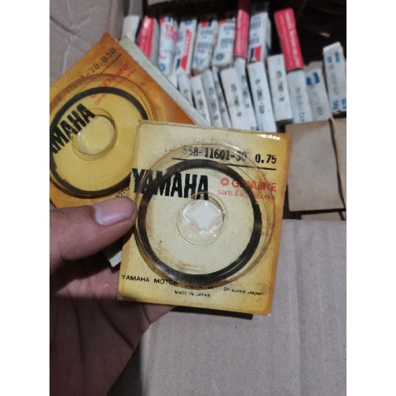 RING SEHER RX 100 ORIGINAL JAPAN RING PISTON YAMAHA RX100 OS 75 RING PISTON RING SEHER RX 100