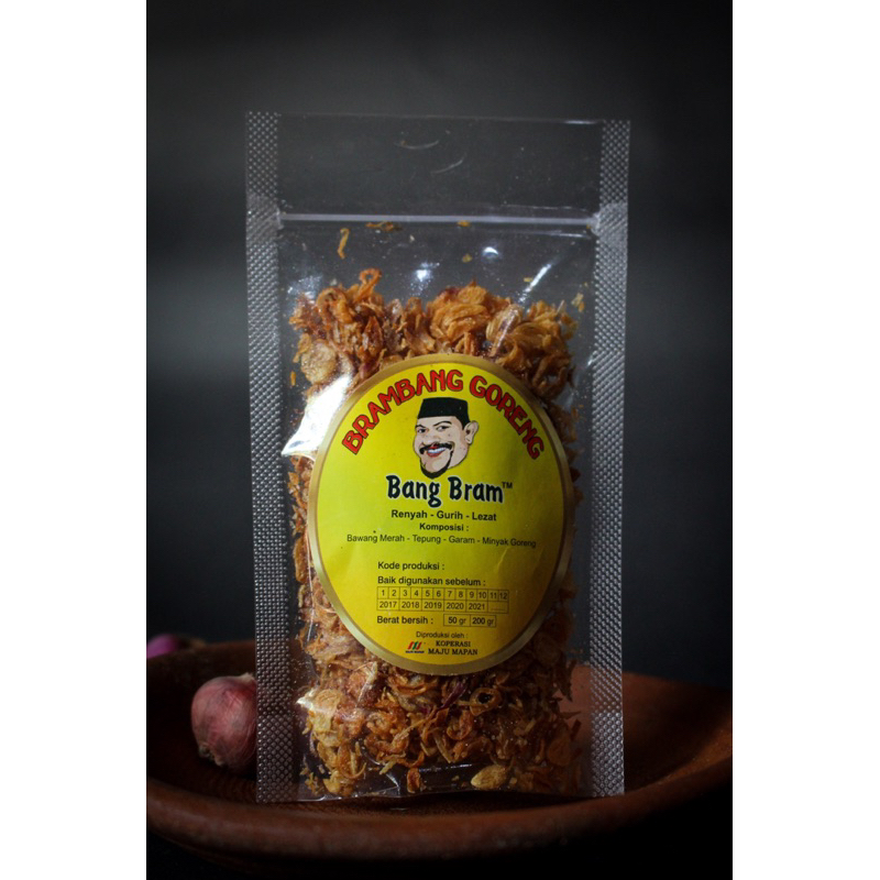 

Bawang Goreng Asli Premium Bang Bram 50 Gram Standing Pouch