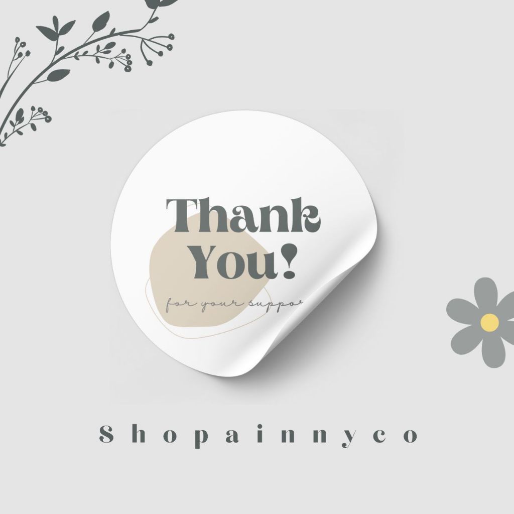 

STICKER AESTHETIC THANK YOU MURAH 215