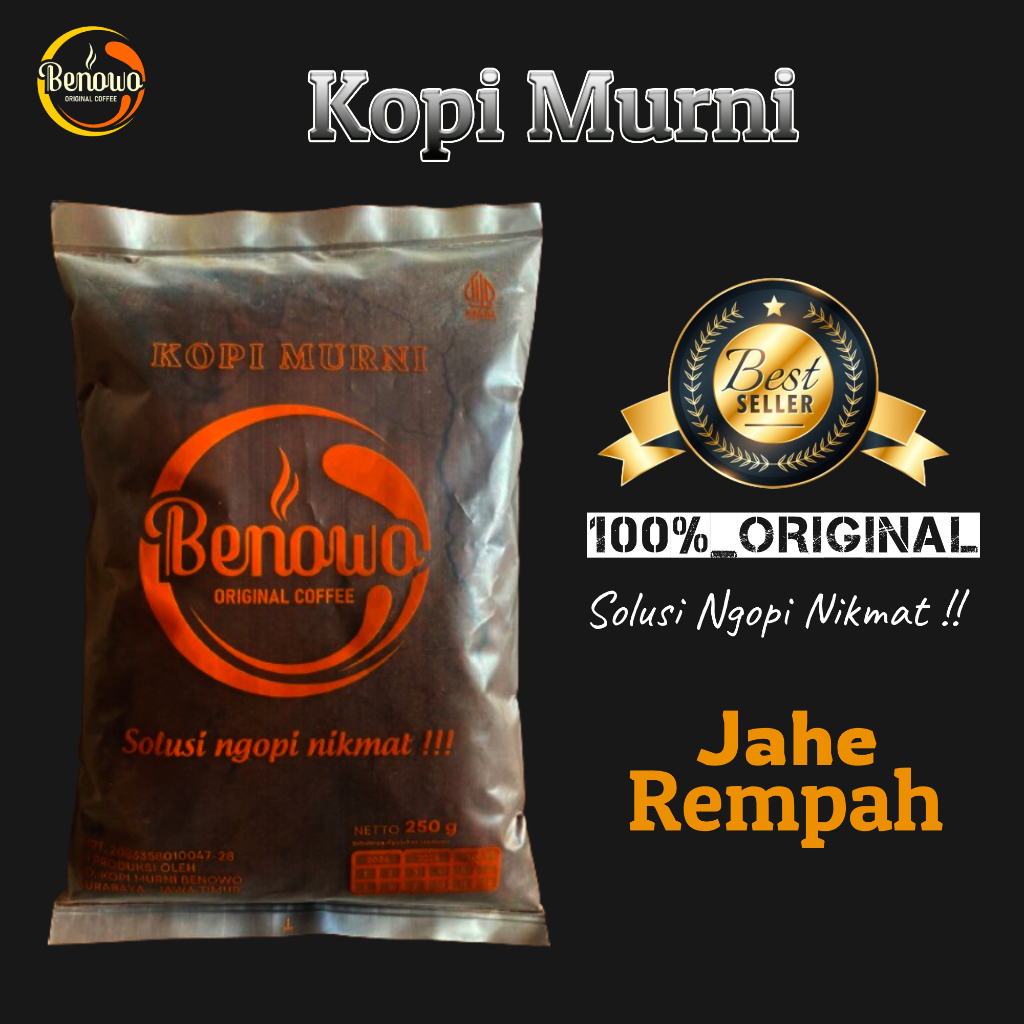 

Kopi Benowo | Kopi Bubuk Jahe Rempah 100% Murni | 250Gram