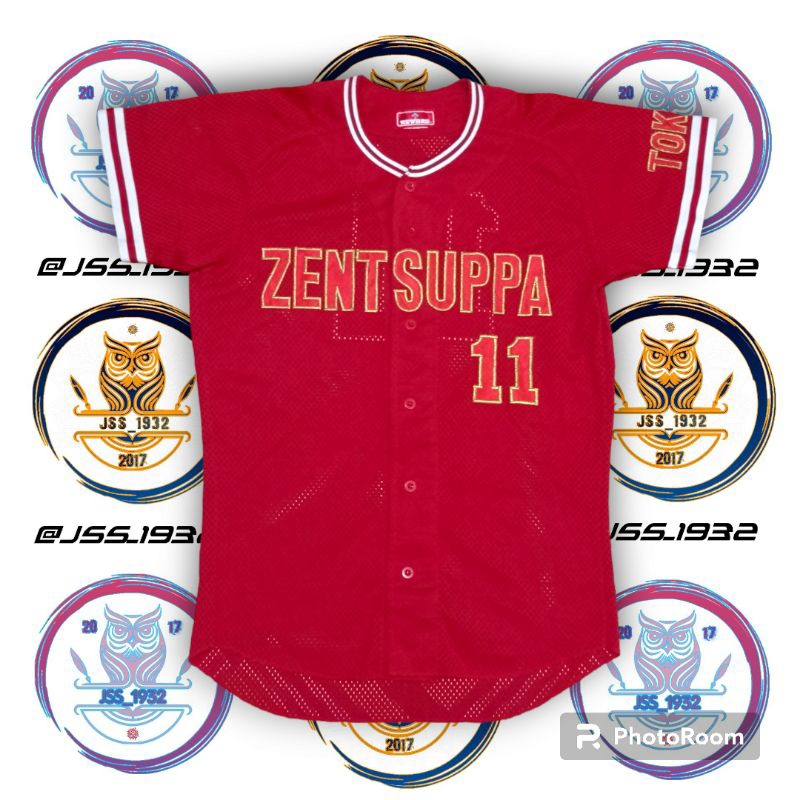 Jersey Baseball TOKYO ZENTSUPPA Kit 11 ORIGINAL Murah Retro Vintage Rare Olahraga Baseball - XL