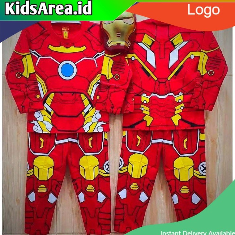 XPRESS BAJU KOSTUM IRONMAN ANAK ANAK LENGAN PANJANG