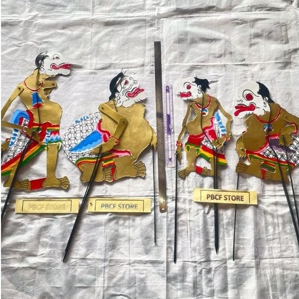 WAYANG KERTAS PUNOKAWAN EMAS duplek dobel tebal