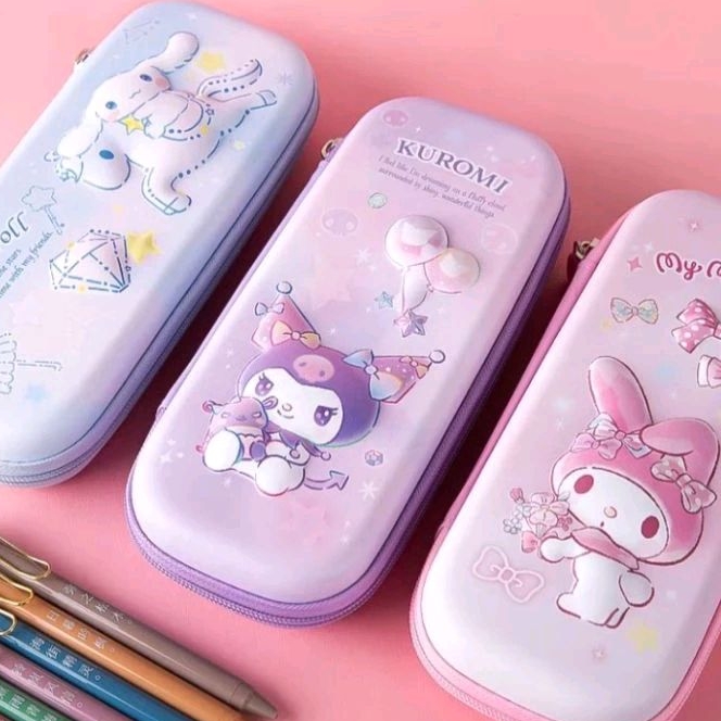 

PENSIL CASE SANRIO ORI / TEPAK PENSIL HELLO KITTY / KOTAK PENCIL KUROMI / PENCIL CASE CINNAMOROLL MELODY