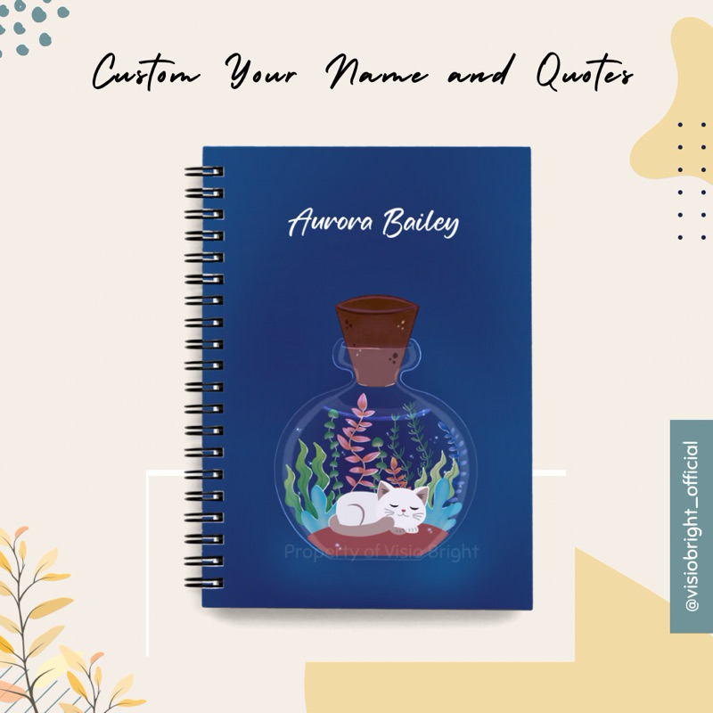 

Visiobright Custom Notebook/Buku Tulis/Agenda/Planner/Diary/Kado/Gift A5/A6 Hard Cover polos/plain