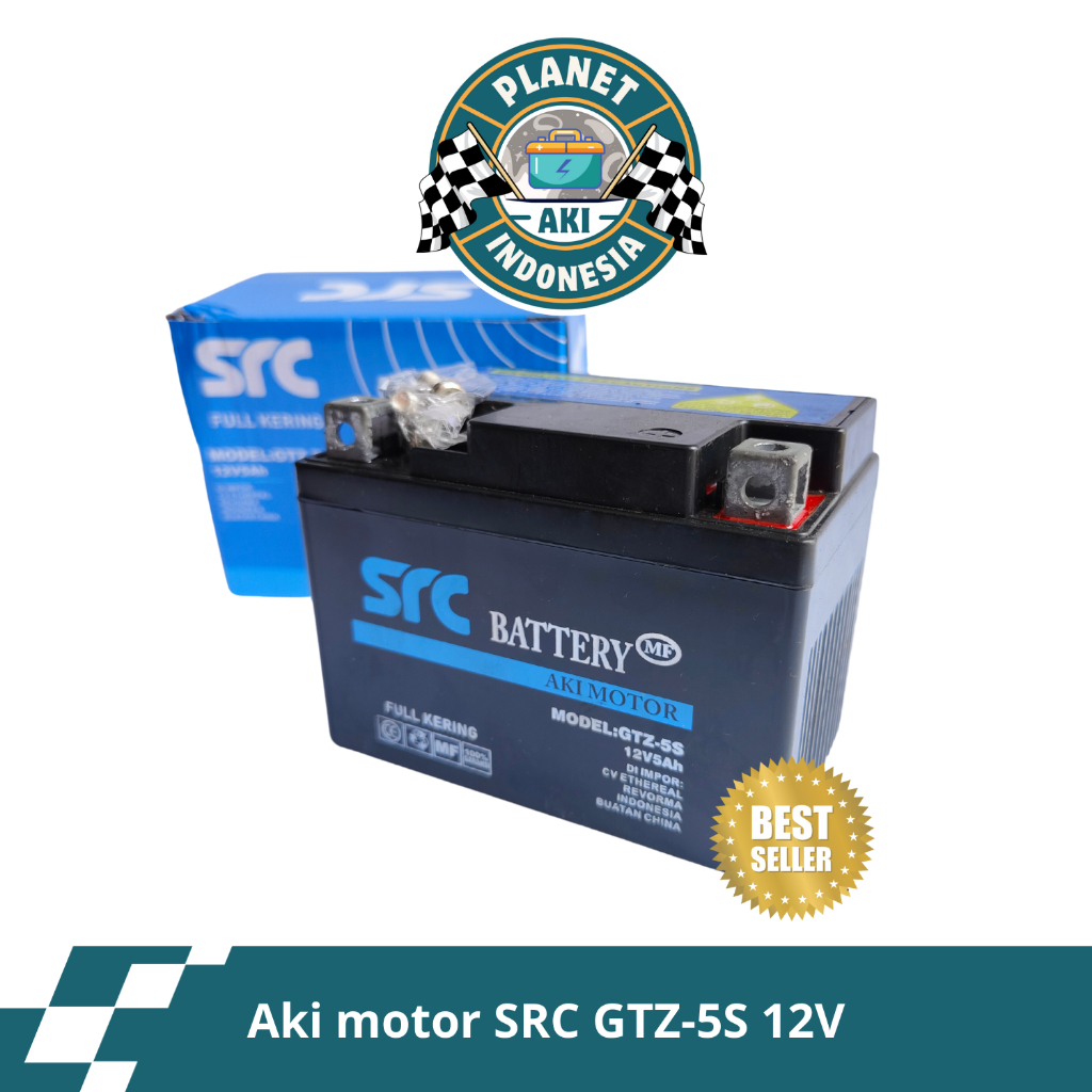 Aki Motor SRC GTZ5S Aki kering ori original