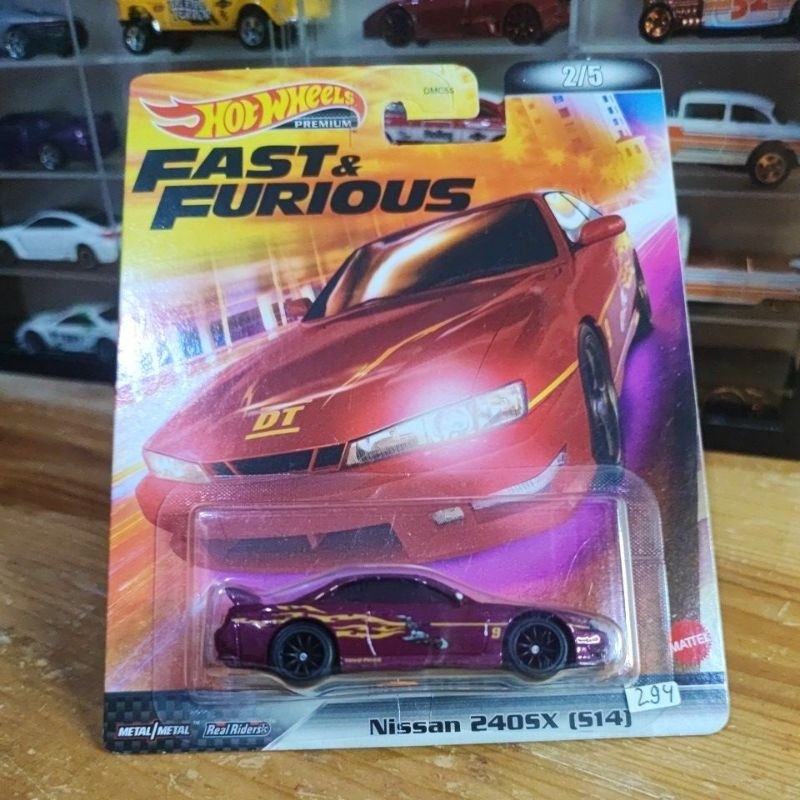Hot Wheels Premium Nissan 240SX (S14) Fast and Furious