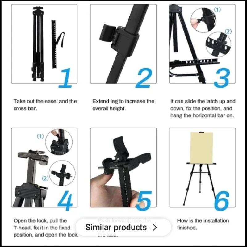 

HJK Easel Lukis Stand Lukis Tripod Lukis