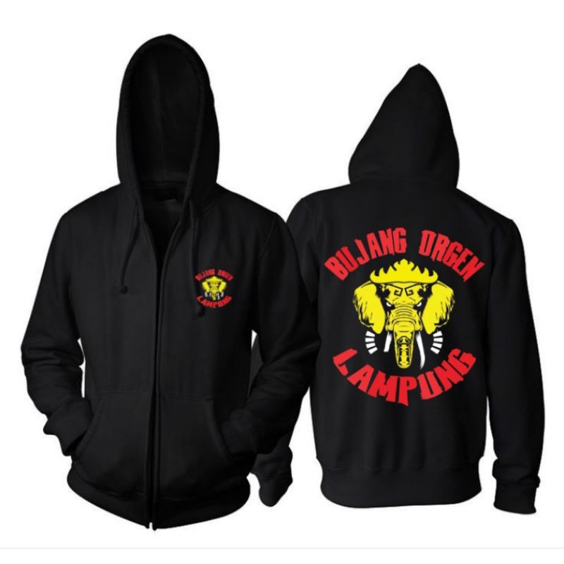 Jaket Zipper Hoodie bujang orgen lampung