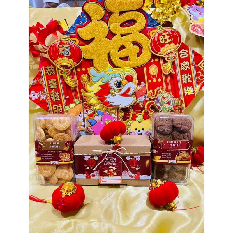 

MINI HAMPERS IMLEK / HAMPERS MINI CHINESE NEW YEAR/ PARCEL MINI IMLEK FU / BINGKISAN KUE KERING