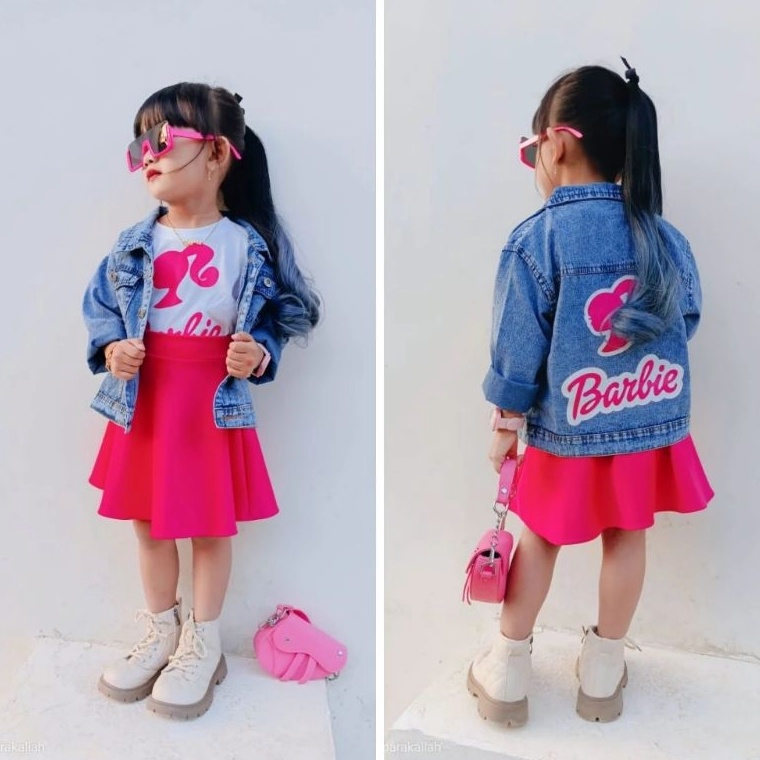 Diskon GedeIdTtT4 Jaket Dan kaos Barbie usia 112tahun