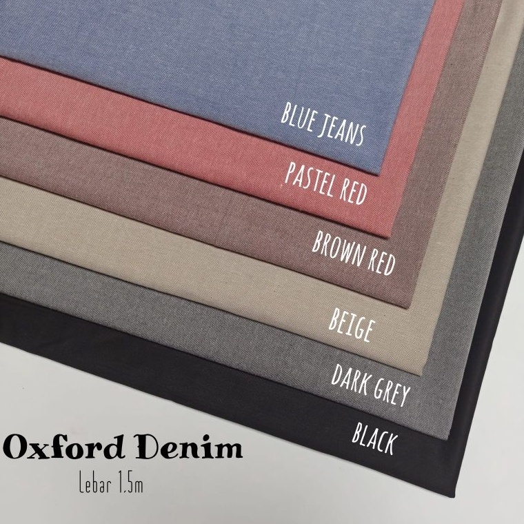 Promo Trxo5O9a HARGA 5m KAIN KATUN DENIM OXFORD CHAMBRAY