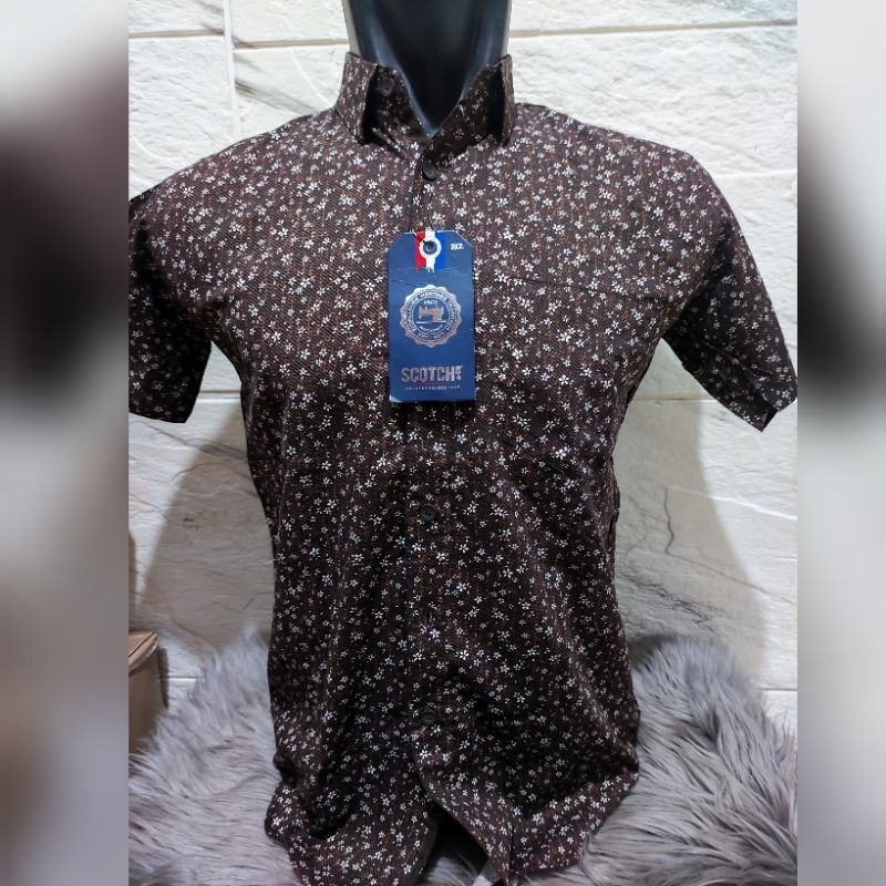 Kemeja Pria Lengan Pendek Scotch