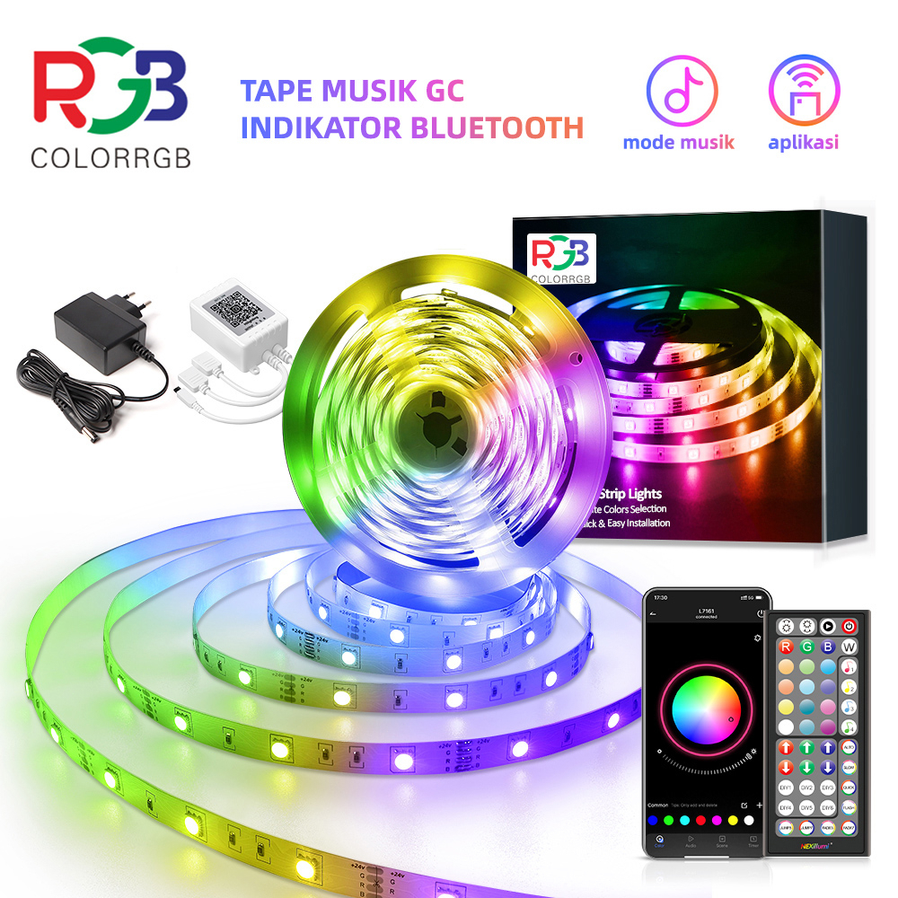 Led strip rgb led strip lamp lampu led kamar 5M10M20M30M40M lampu rgb kamar lampu led strip rgb lamp