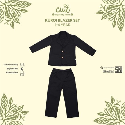 CUIT Baby 1-5 Tahun Kuroi Blazer Set Anak Laki-Laki Kiku Series