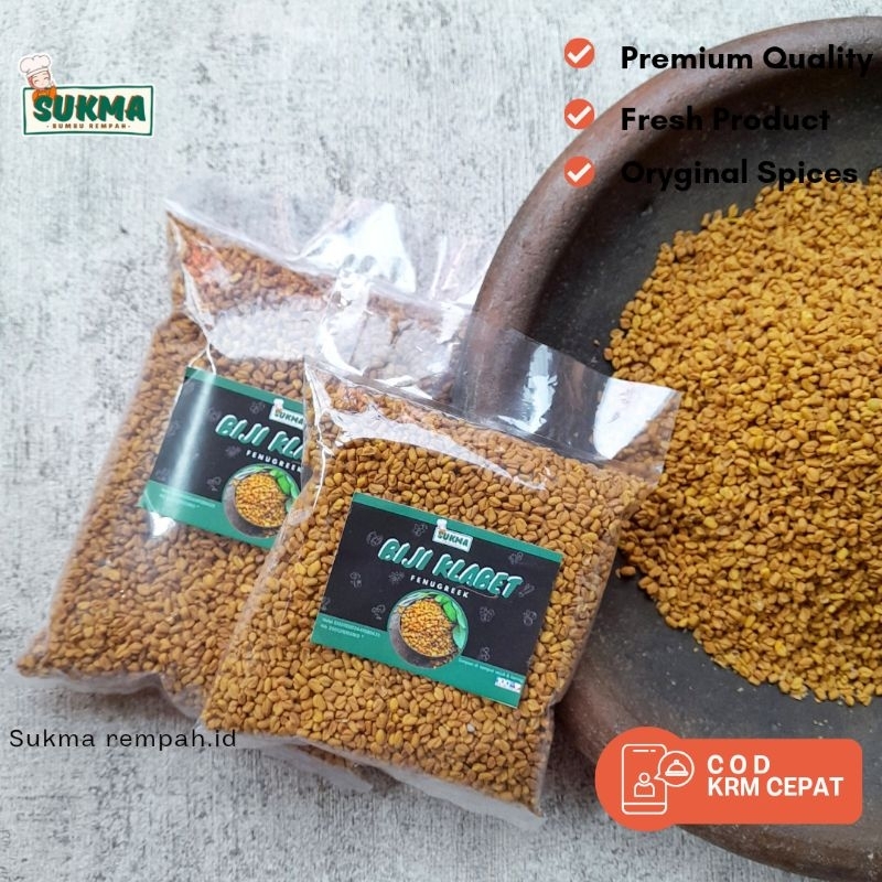 

Fenugreek Seed / Alba Hulbah / Halba Methi / Biji Klabet Asli Alami 500gr 250gr Premium Quality / JSR Rempah & Bumbu Dapur Masak