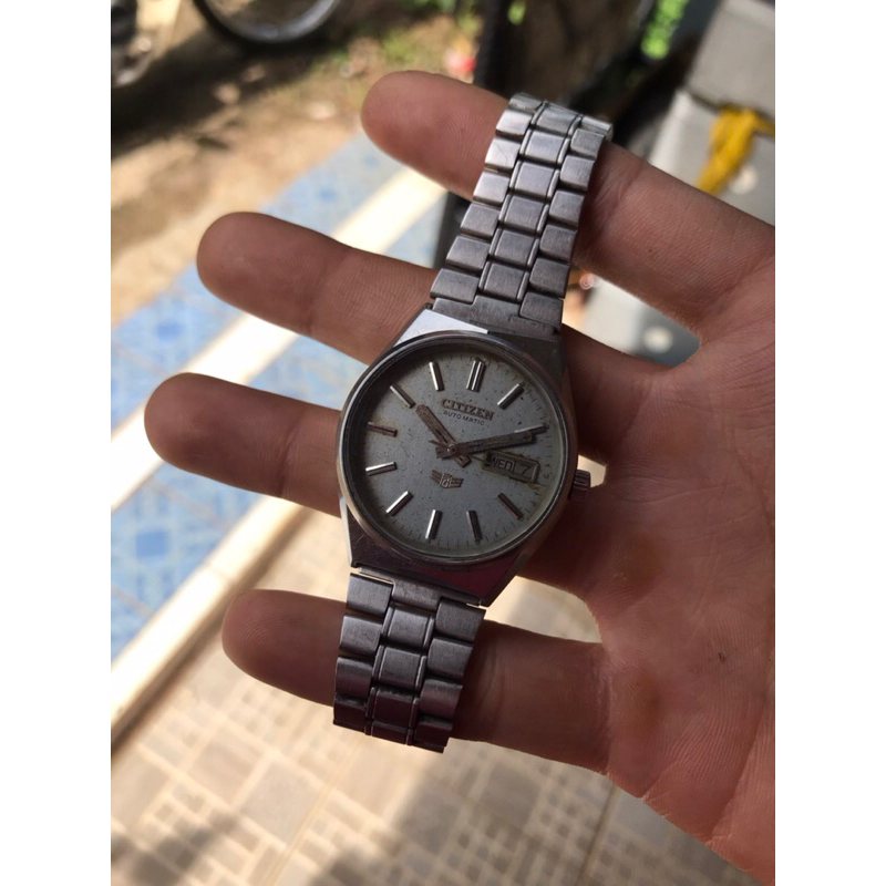 JAM TANGAN CITIZEN AUTOMATIC 7 SILVER JADUL
